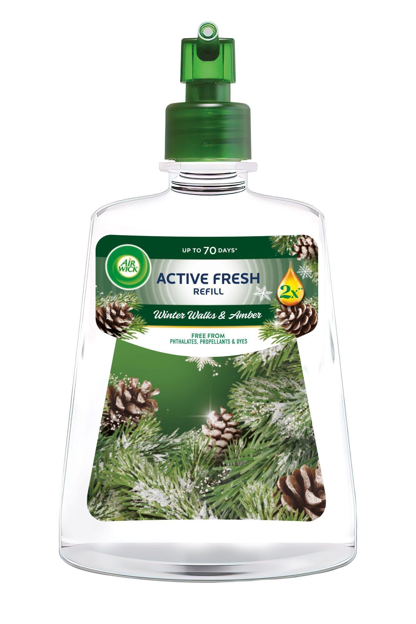 Air Wick Active Fresh utántöltő, Téli erdő és borostyán, 228ml