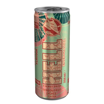 HELL Licsi–Sárkánygyümölcs ízű Energiaital 250 ml