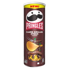 Pringles lángon grillezett steak ízesítésű sós snack 165 g