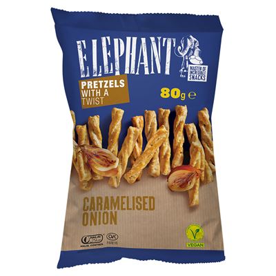 ELEPHANT Csavart Perec Karamelizált Hagyma ízű 80 g