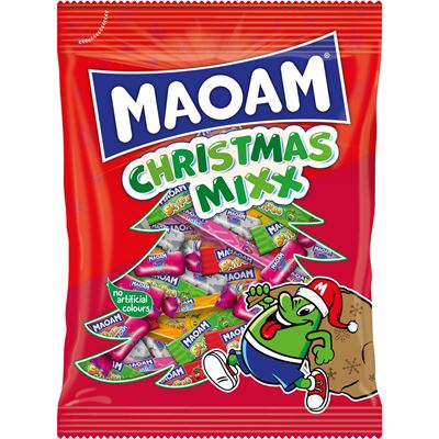 Maoam Christmas Mix Vegyes Gyümölcsízű Rágócukorka Keverék 375 g