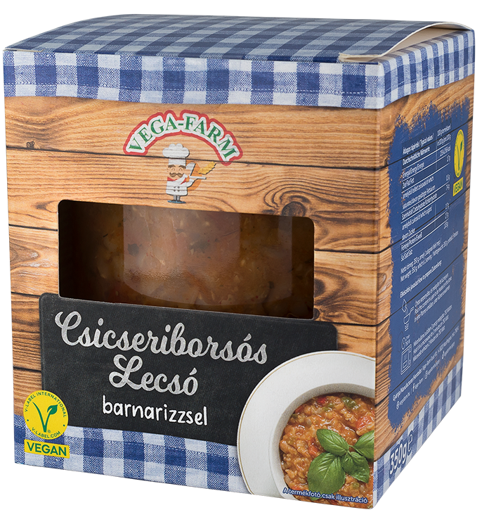 Vega-Farm Csicseriborsós lecsó barnarizzsel