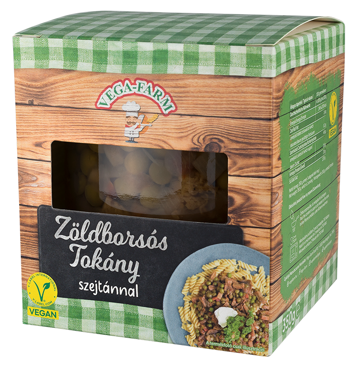 Vega-Farm Zöldborsós tokány szejtánnal