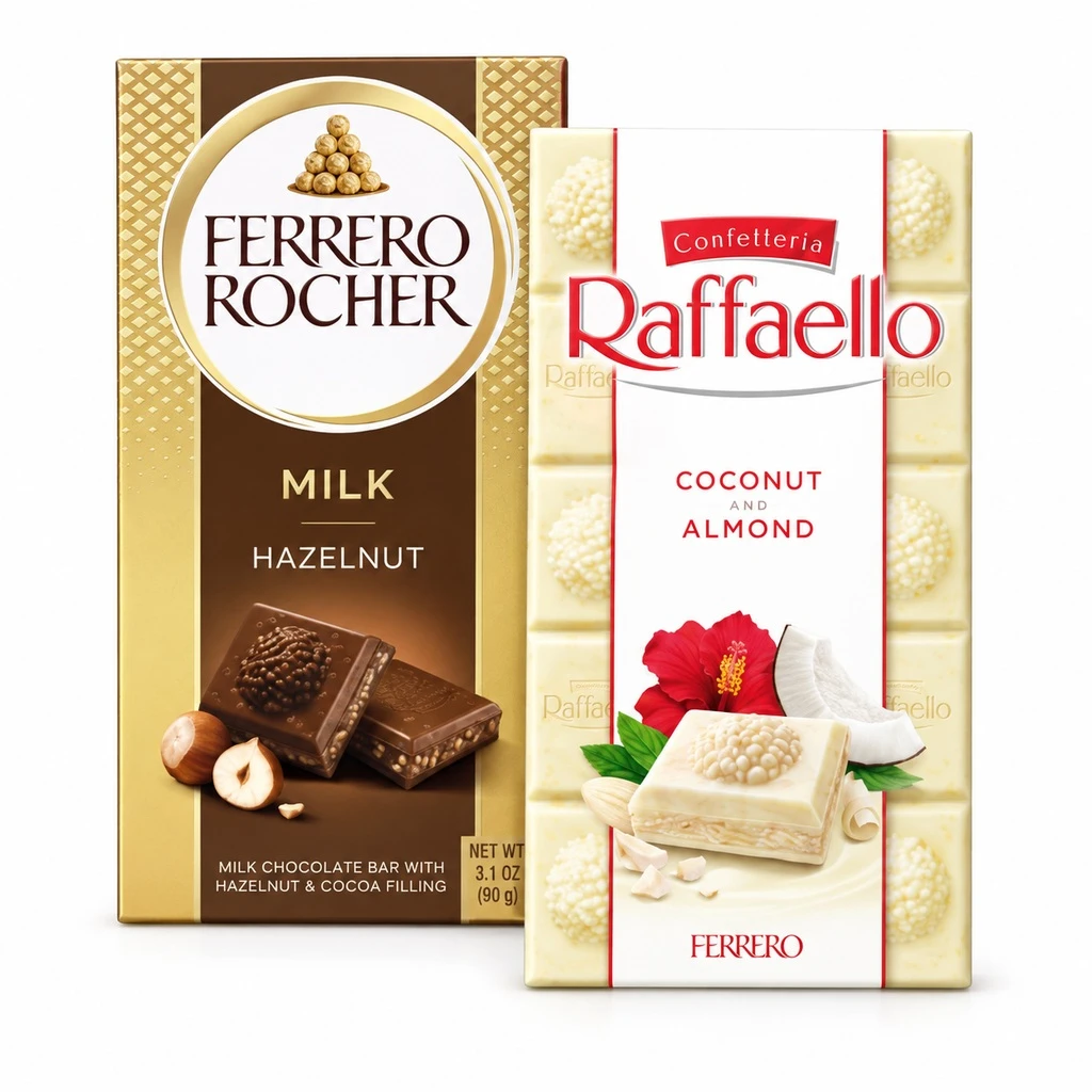 FERRERO ROCHER / RAFFAELLO Táblás csokoládé