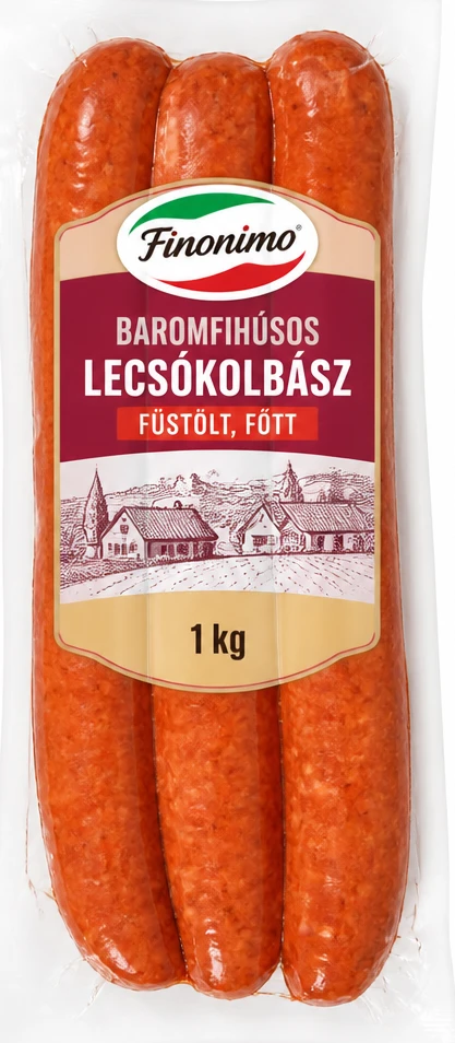 Finonimo baromfihúsos lecsókolbász