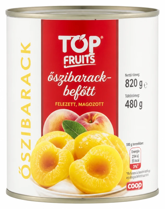 Top Fruits őszibarack-befőtt
