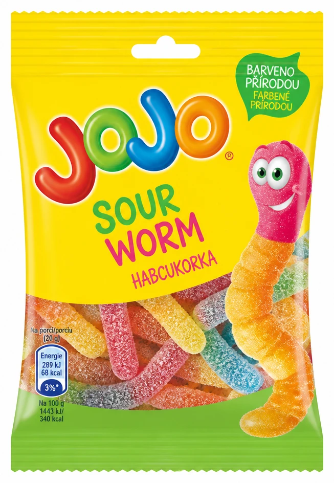 Jojo gumicukor, Sour Worm habcukorka