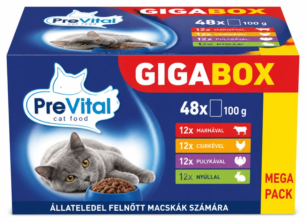 PreVital Gigabox macskaeledel