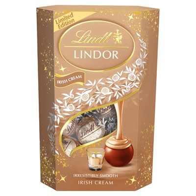 Lindt Lindor tejcsokoládé praliné Ír krémlikőr ízesítésű lágyan olvadó töltelékkel 200 g