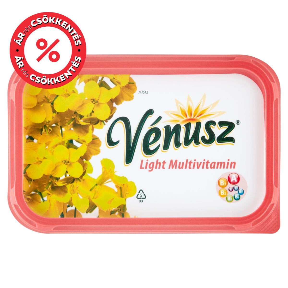 Vénusz Light Multivitamin 32% zsírtartalmú margarin
