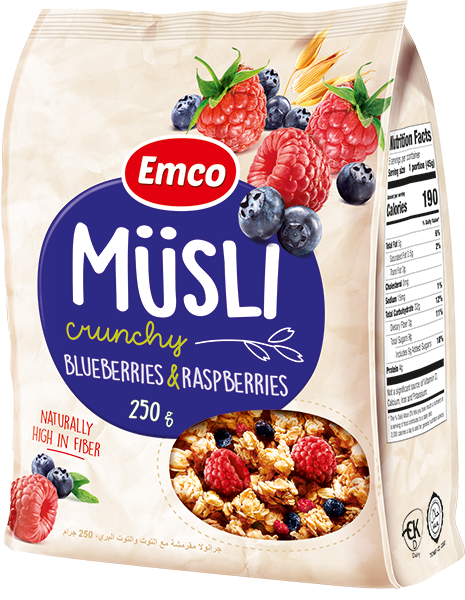 Emco Ropogós Müzli áfonyával és málnával