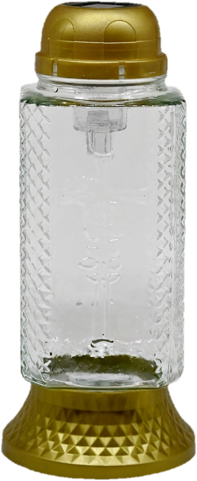 Madona Temetői LED gyertya 26 cm strukturált arany
