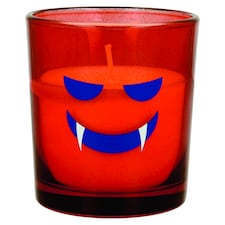 Halloween piros, matricás illatosított gyertya 95 g