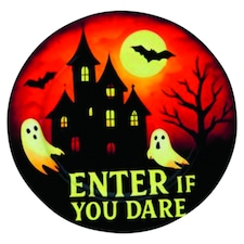 Halloween mintás műanyag tányér