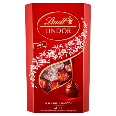 Lindt Lindor tejcsokoládé praliné lágyan olvadó töltelékkel 600 g