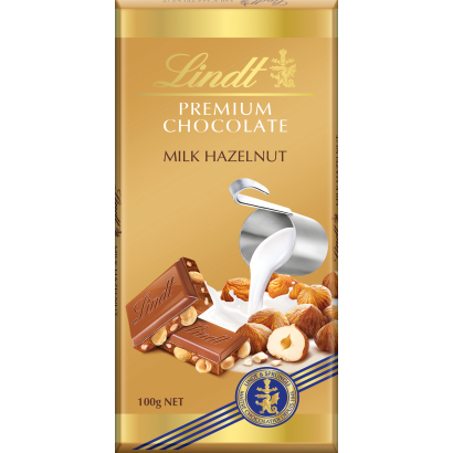 Lindt Gold tejcsokoládé mogyoróval 100 g