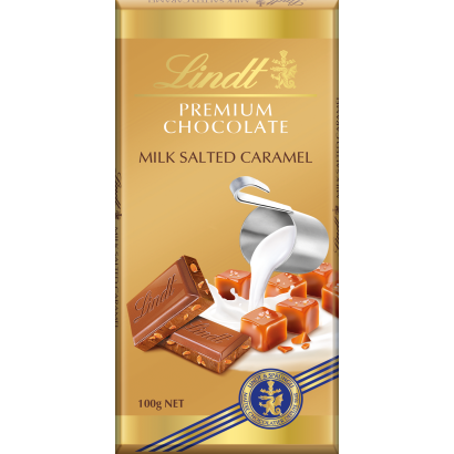 Lindt Gold tejcsokoládé sós karamellel 100 g